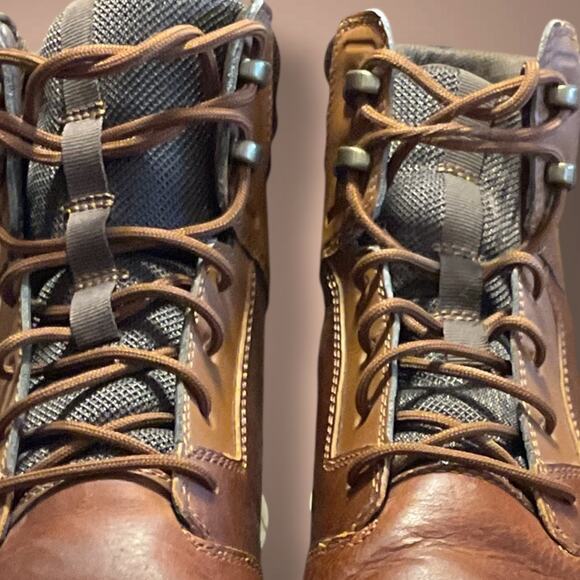 Men's Sz 12 TIMBERLAND Graydon Brown Leather Sneaker Boot Excellent Condition - Picture 7 of 13